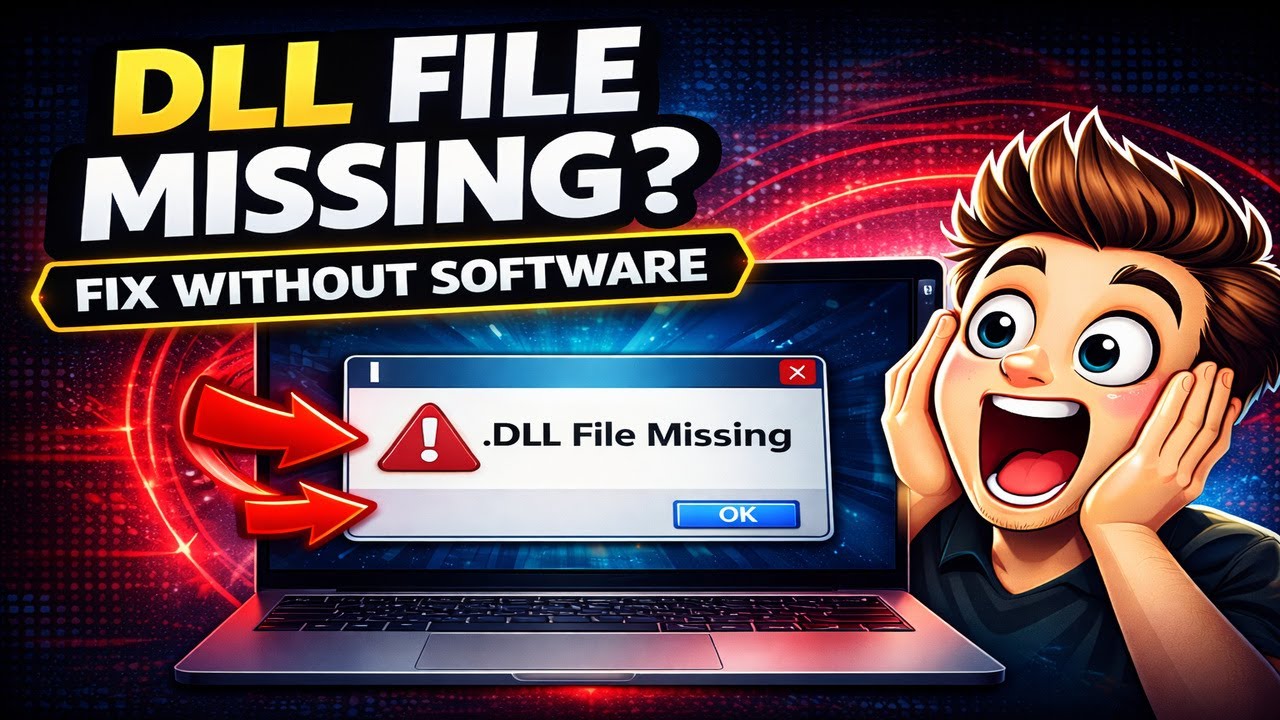 How To Fix Missing .DLL Files in Windows 11 & 10 (2024) | Without Any Software! #DLLFix2024