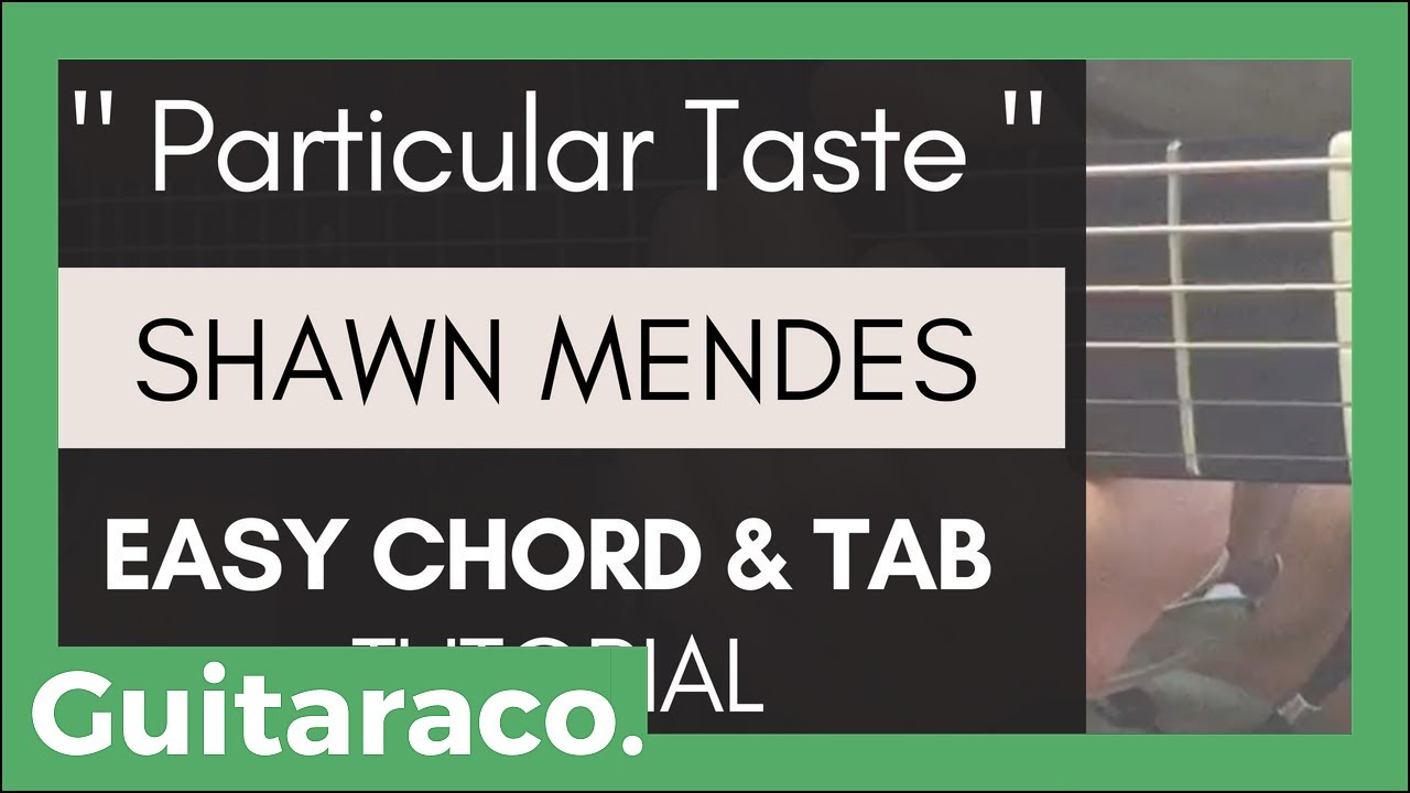 Shawn Mendes - Particular Taste // EASY Guitar Tutorial (Chords & TAB)