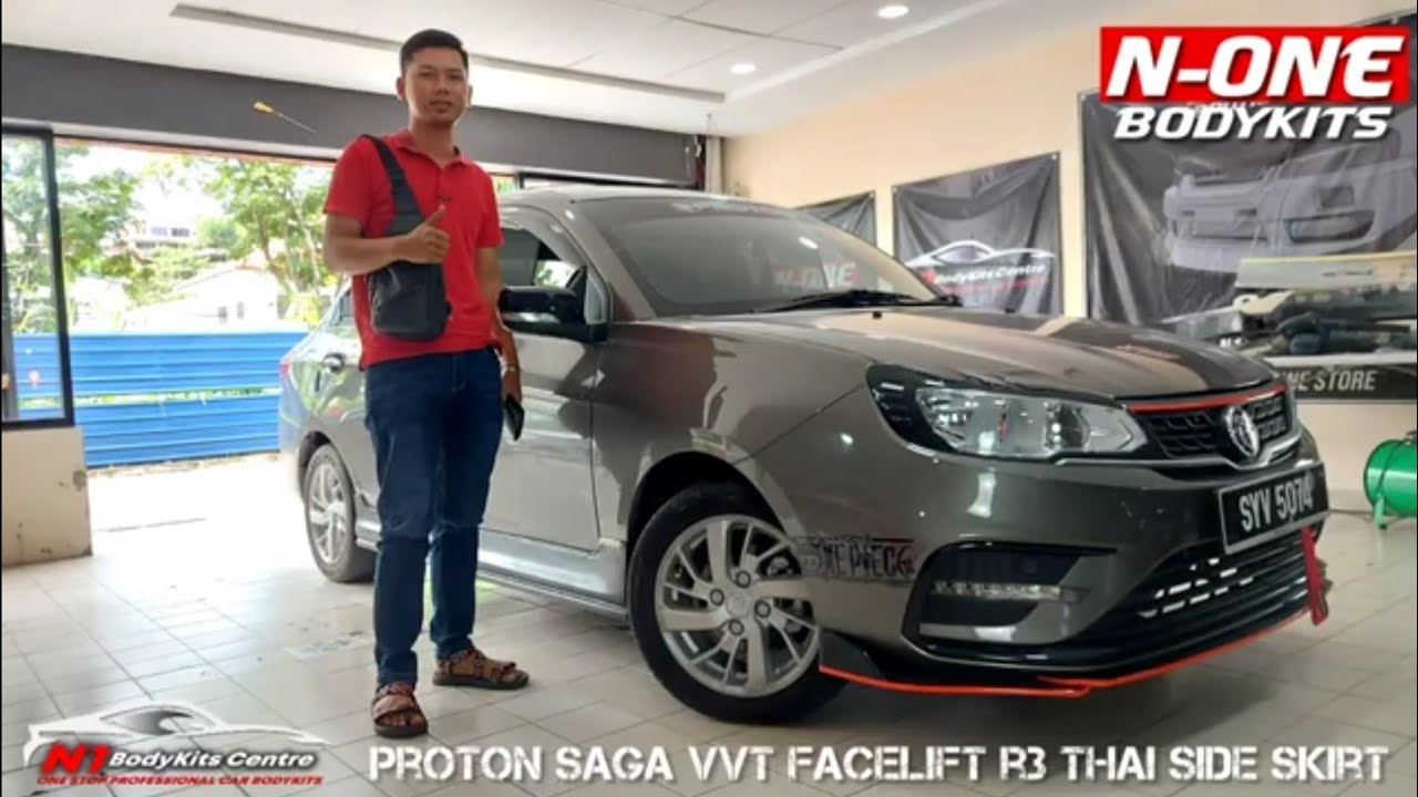 proton saga vvt facelift r3 thai side skirt