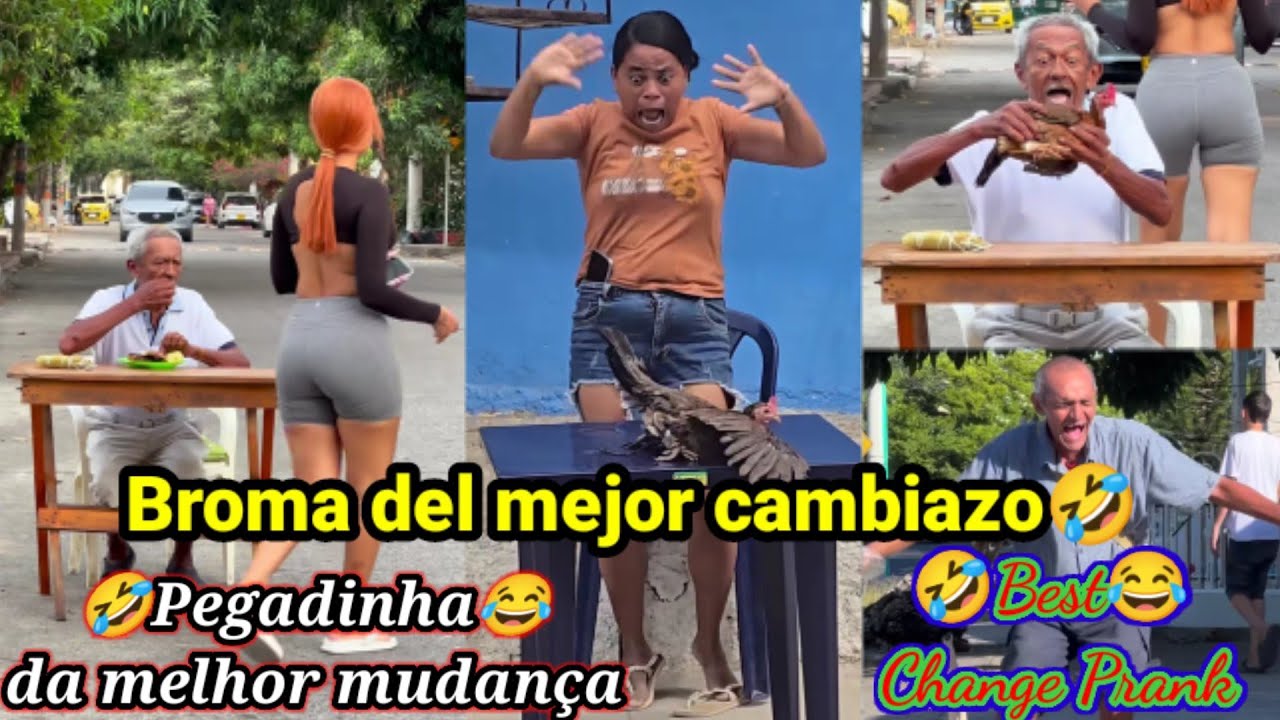 Broma del mejor cambiazo🤣 / Pegadinha da melhor mudança 😂 /Best Change Prank