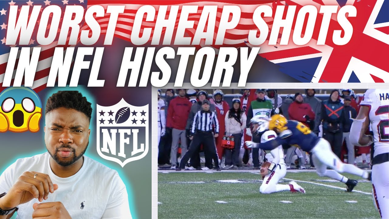 🇬🇧BRIT Reacts To THE WORST NFL CHEAP SHOTS OF ALL TIME!