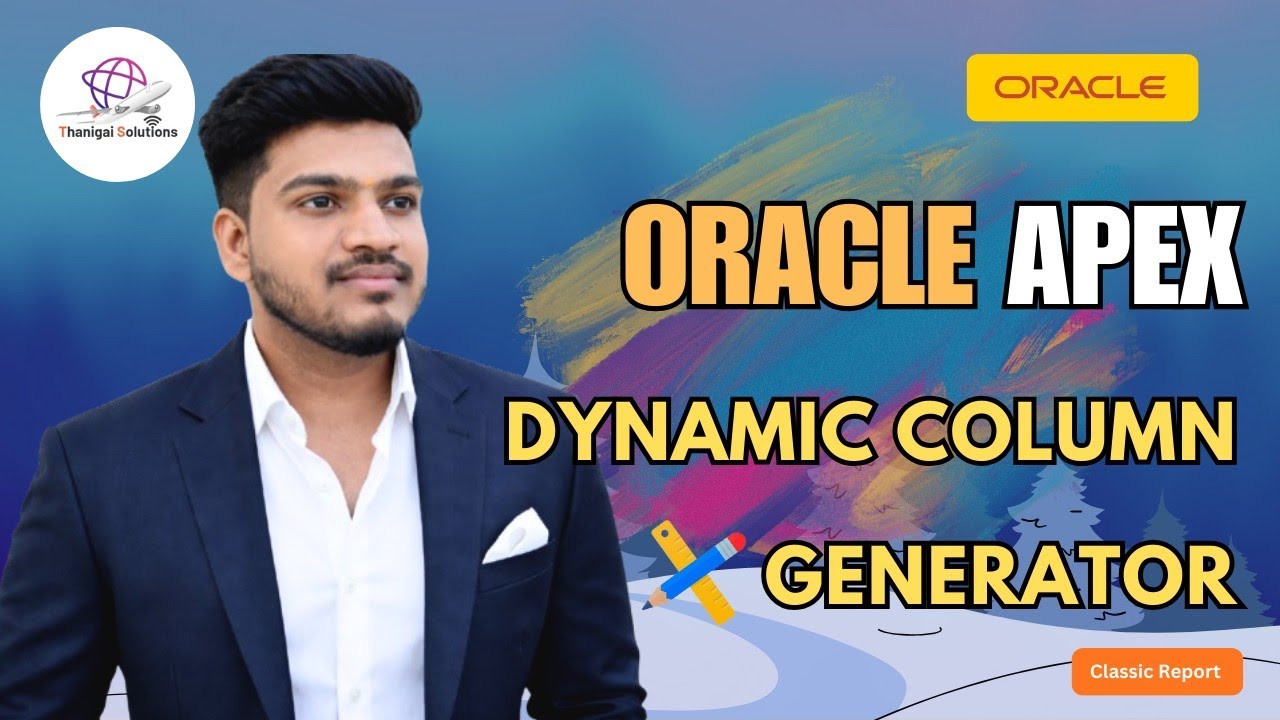 🔥 Dynamic Column Generator in Classic Report | Oracle APEX | @thanigaisolutions 