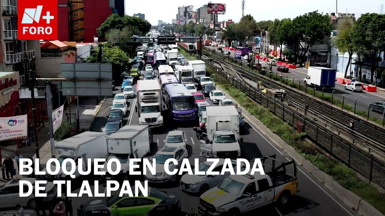 Calzada de Tlalpan: Trabajadores de limpia colapsan la circulación - Expreso de la Mañana
