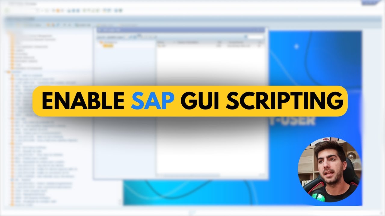 You Need This to Automate SAP: Enabling SAP GUI Scripting