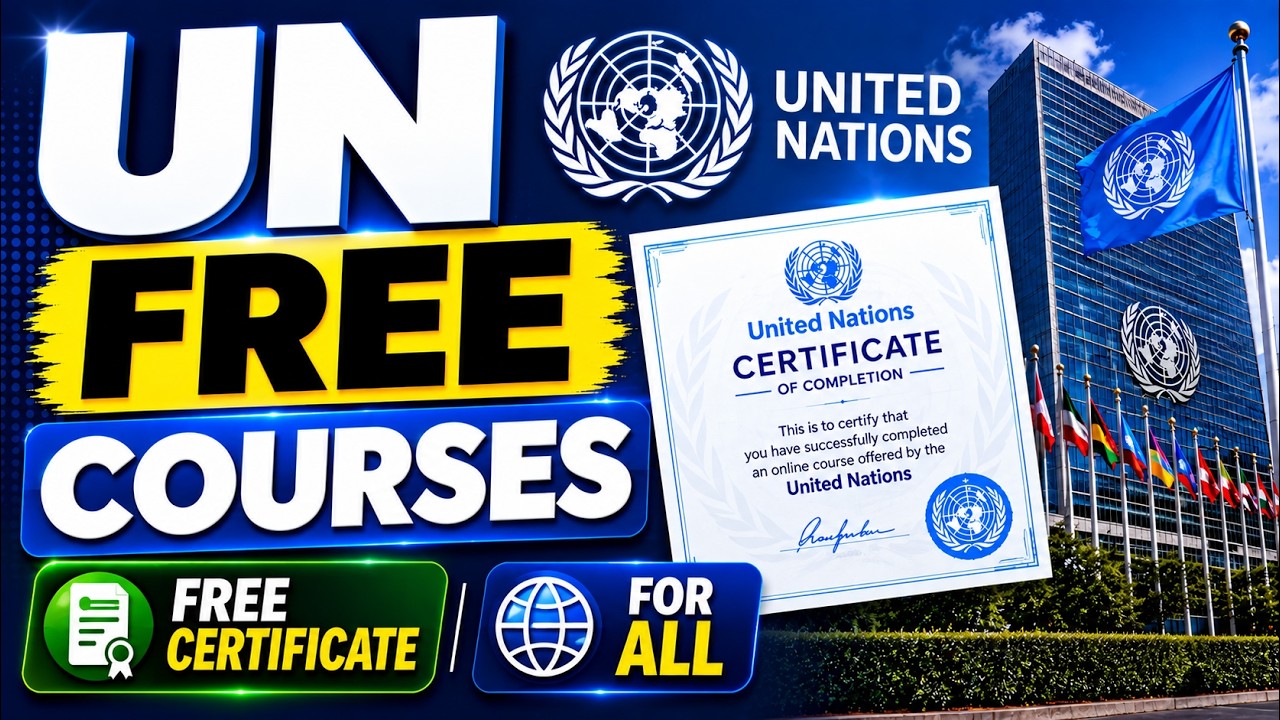 UN Free Certification Courses in Just 1 Day | No Fee | Apply Now