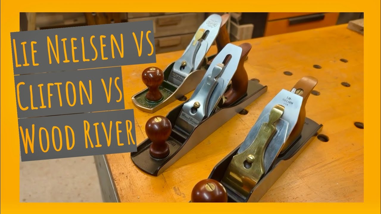 Comparatif entre les rabots n° 5 LieNielsen, Clifton et WoodRiver
