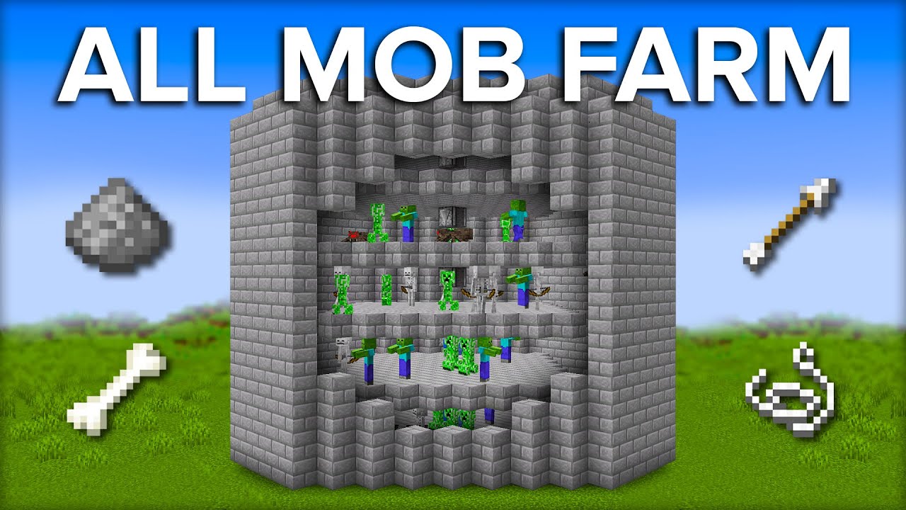 Minecraft All Mob Farm For 1.21 - 3500+ Items Per Hour