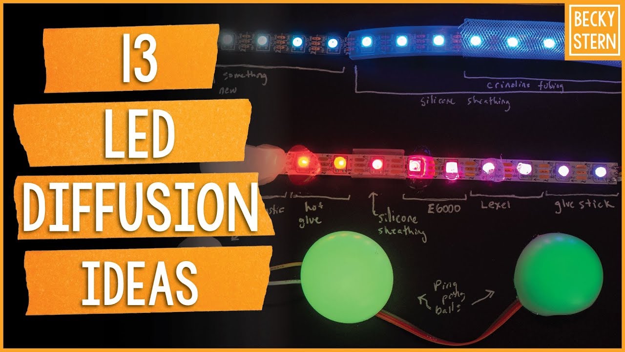 13 Ideas for LED Diffusion // Becky Stern