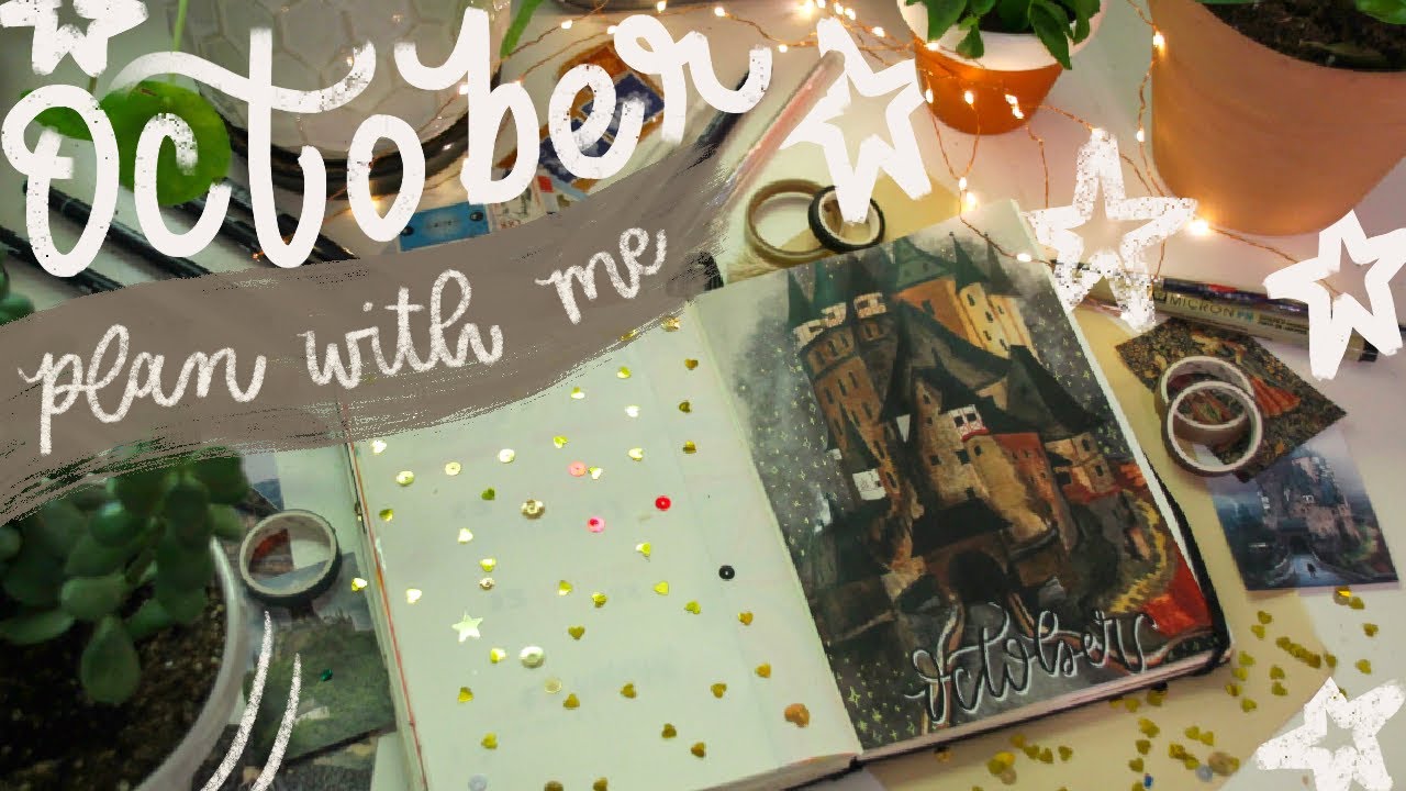 bullet journal PLAN W/ Me for october 2020 + flip through!!