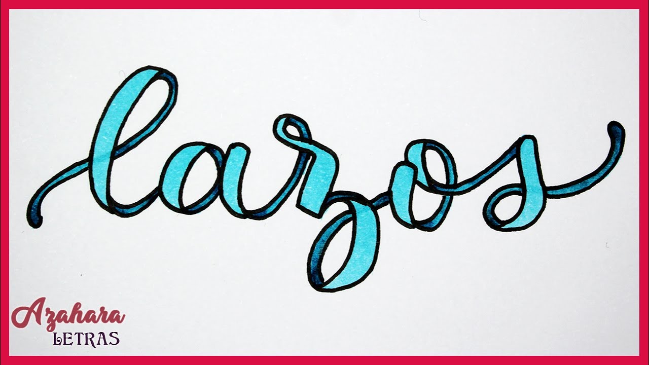 Curso de Lettering - Lección 43: Lettering de Lazos o Ribbon Letters