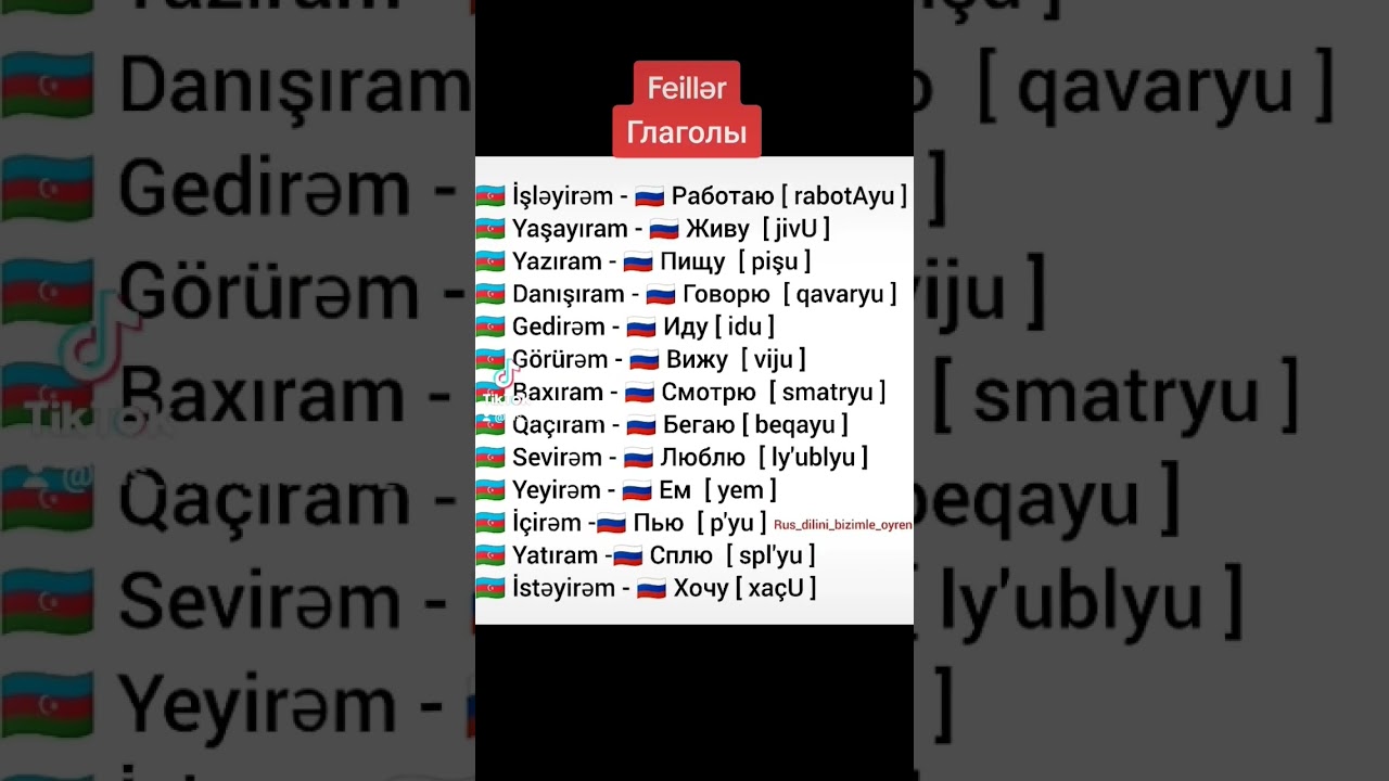 Rus dilində feillər