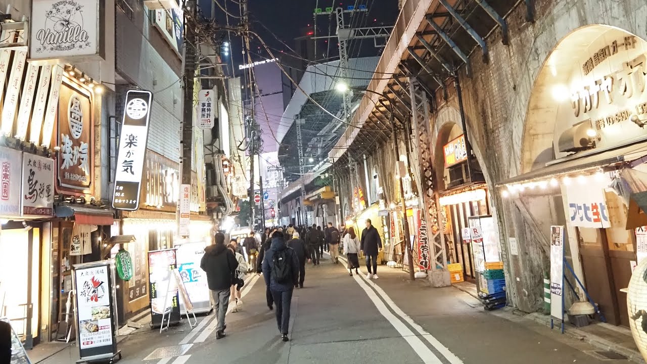 Tokyo FPS Walk around Shimbashi Station