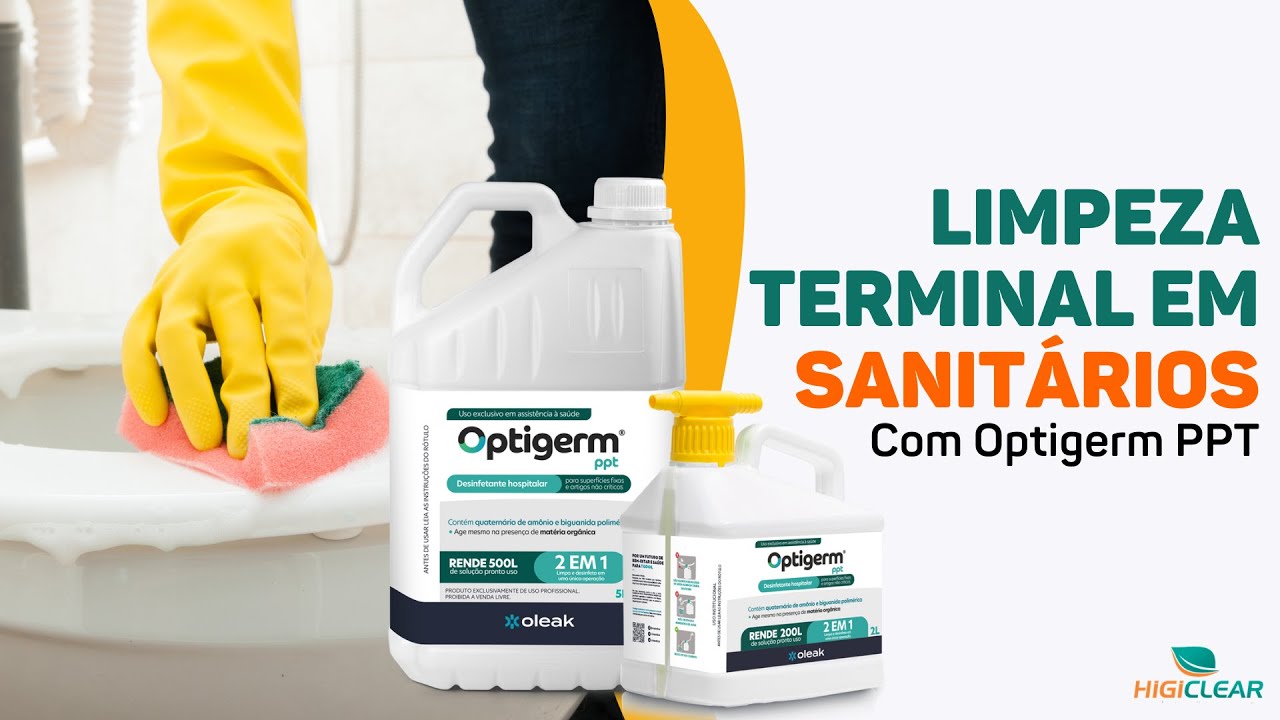 Limpeza Terminal em Sanitários com Optigerm PPT