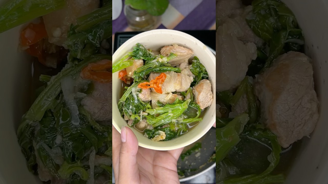 How to cook Pork boil with mustard greens #recipe #shorts #northeast #food #tripura #sakilaskitchen