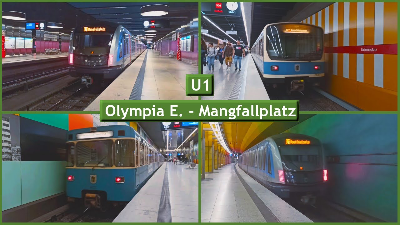 Линии мюнхенского метро U1 : Все станции ( MVG ) ACC84
