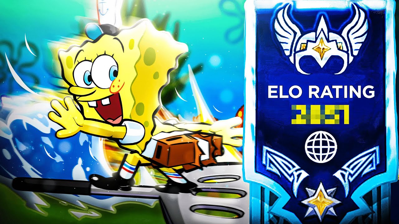 I Farmed INFINITE ELO with SpongeBob in Brawlhalla Ranked!