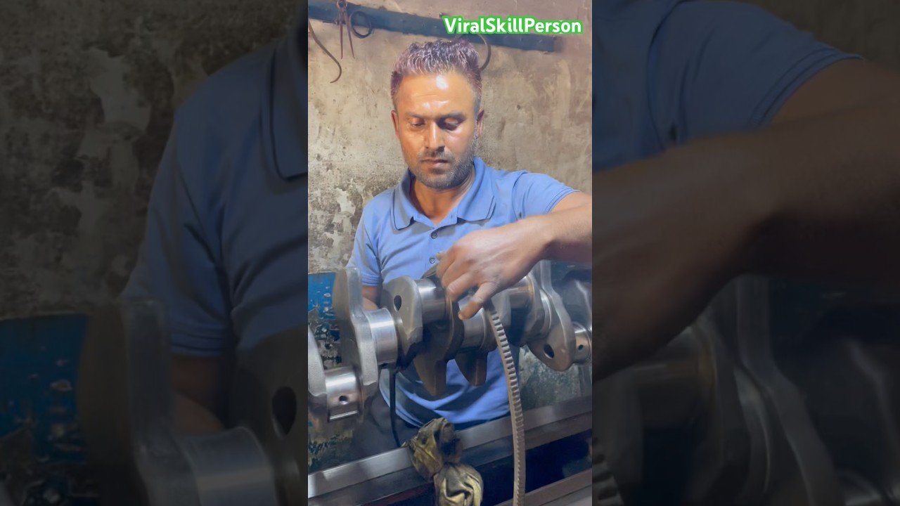 How crank polish like a pro #shortsfeed #crankshaft #engine #shorts