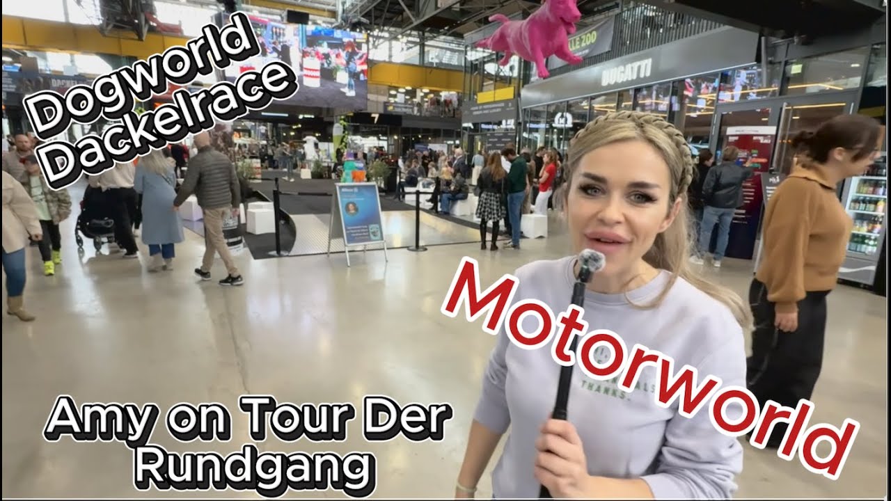 Amy on Tour 🐾 DogWorld München 2025 | Dackelrace, Motorworld & Messe-Highlights für Hundefans!