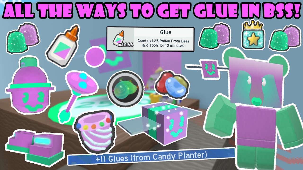 ALL The Ways To Get GLUE FAST In Bee Swarm Simulator 🎀