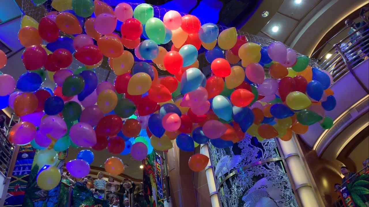 BALLOONS DROPPING ON PRINCESS CRUISE WITH DN3K WORLD