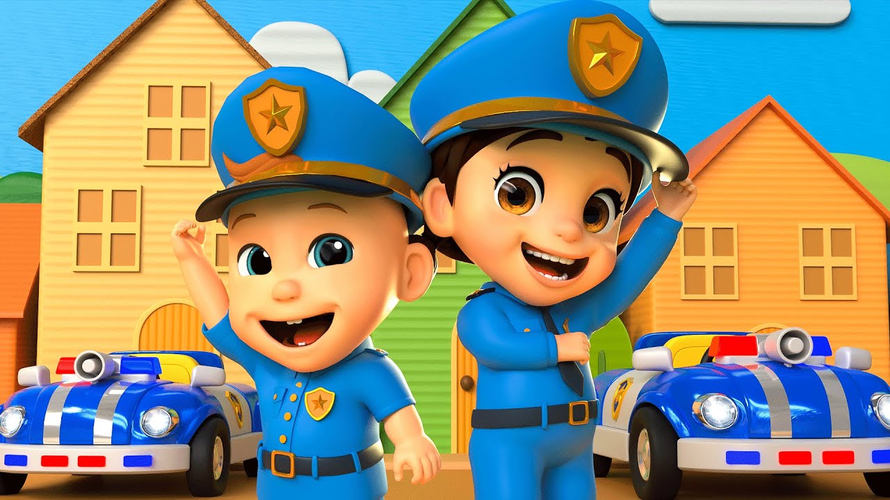 Playtime with Police Cars! Helping People Is Kind | Kids Nursery Rhymes with Baby Coco