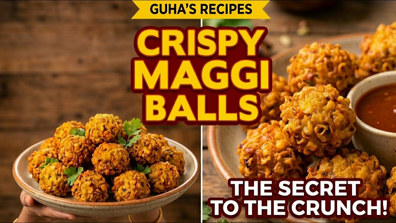 MAGGI POKORA BALLS RECIPE | EASY PAKORA RECIPE | MAGGI SNACKS RECIPE | NOODLES BALL RECIPE | N'Oven