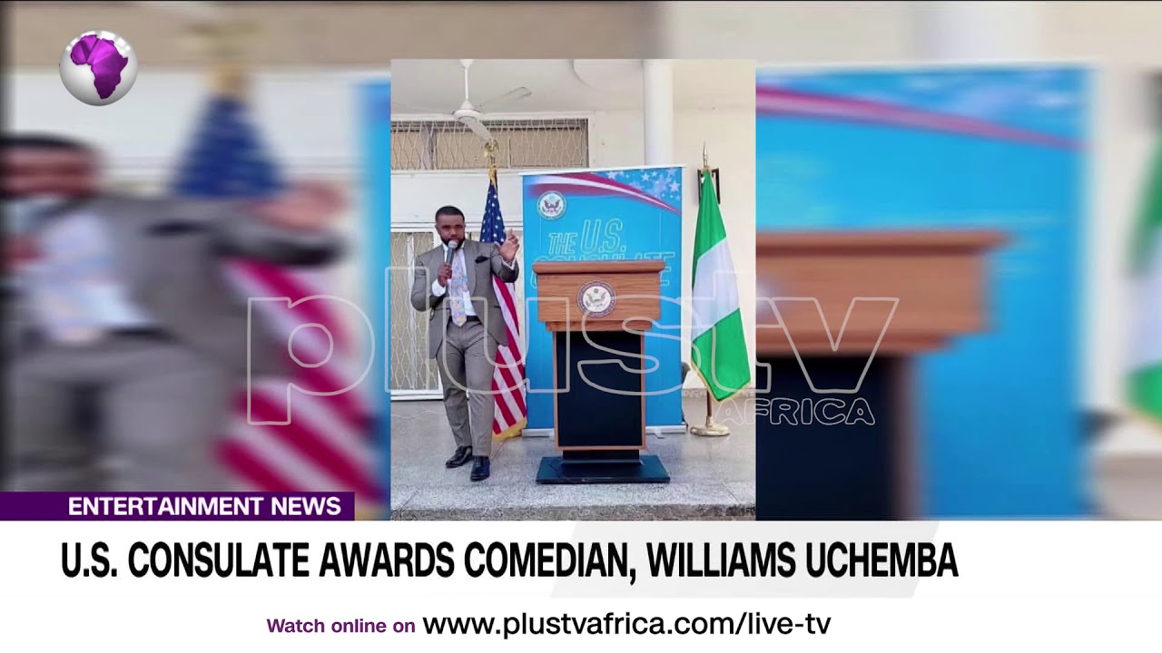 Comedian Williams Uchemba Awarded  By The United States Consulate  (News | Nigeria)