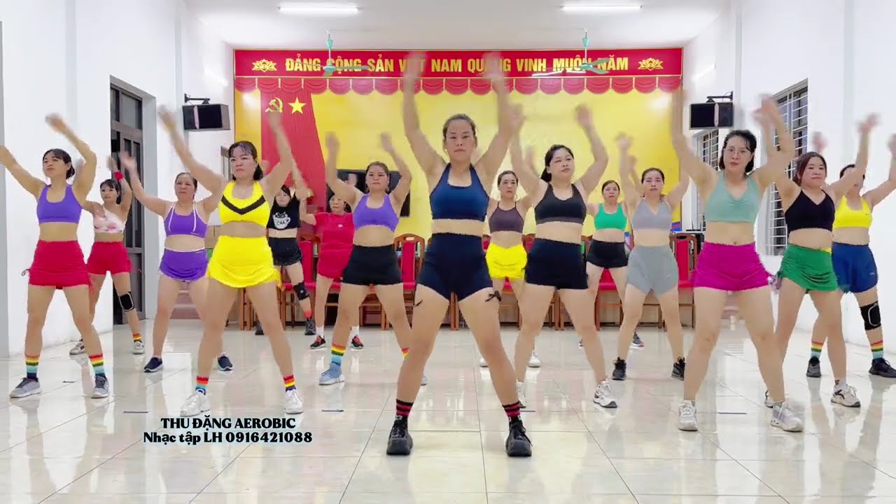 42p AEROBIC TỔNG HỢP ĐỐT MỠ TOÀN THÂN/#422 /REMIX NANG DUOI CHAN MAY/THU ĐẶNG AEROBIC