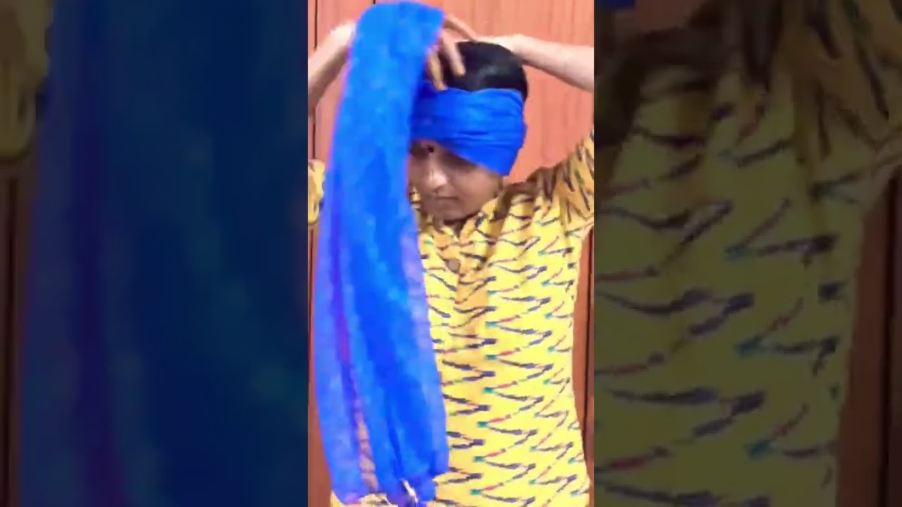 Turban#Shorts#ladies thalapaga