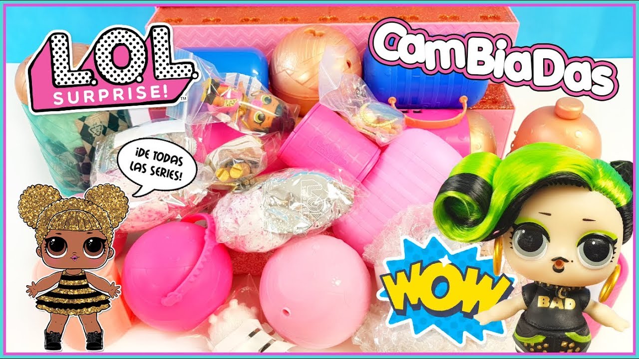 Abro todas las LoL que he cambiado!!! LoL Surprise, Hair Goals, LiL siters, pets, Glitter, Bling...
