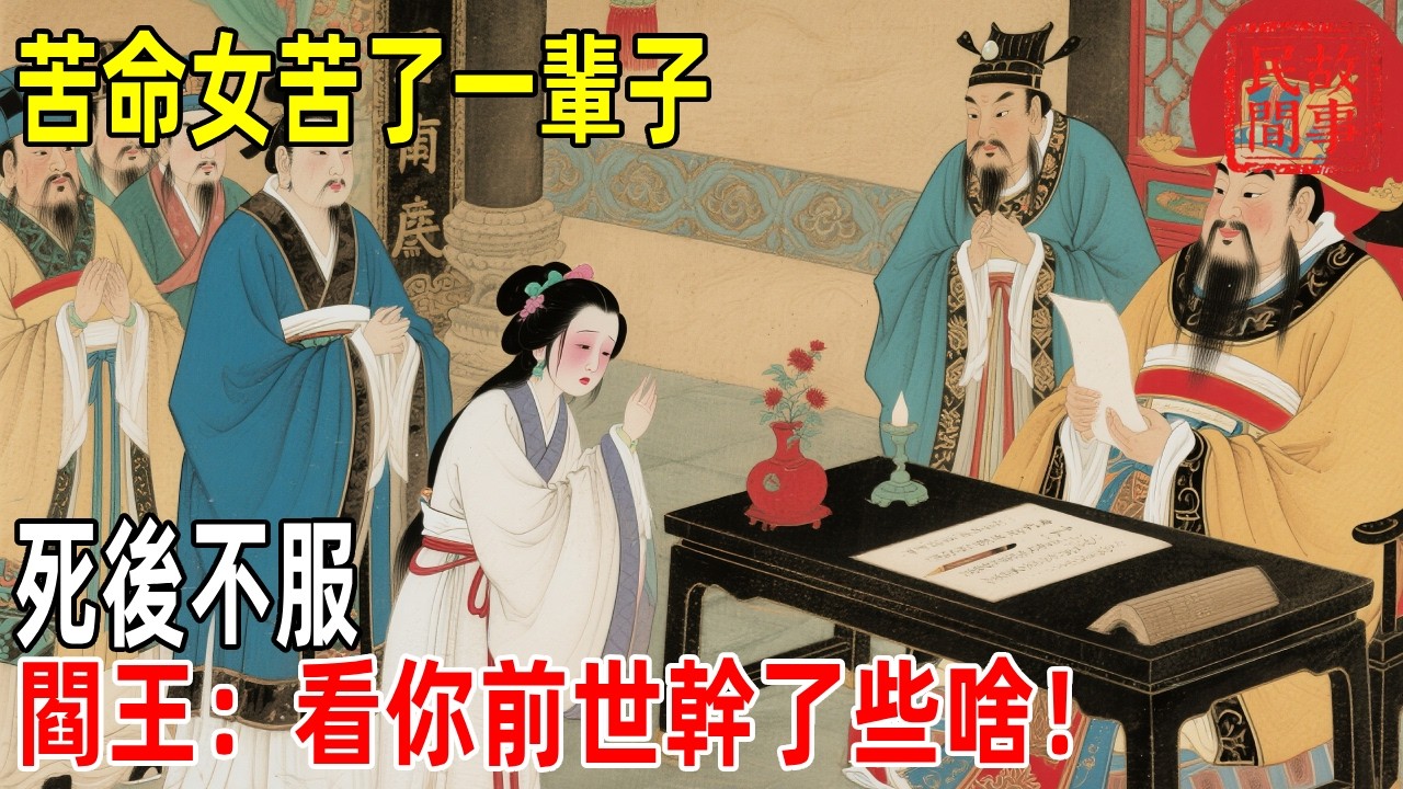 苦命女苦了一輩子，死後不服，閻王：看你前世幹了些啥！【壓箱底的舊事】#故事#民间故事#故事会#民間故事#故事會#温馨故事#民间传统故事