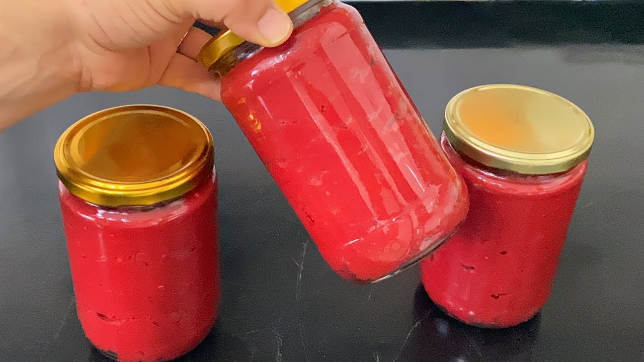 Kaynatmadan Taş Gibi Kıpkırmızı Domates Salçası Nasıl Yapılır? Zahmeti Az Pratik Salça Tarifi