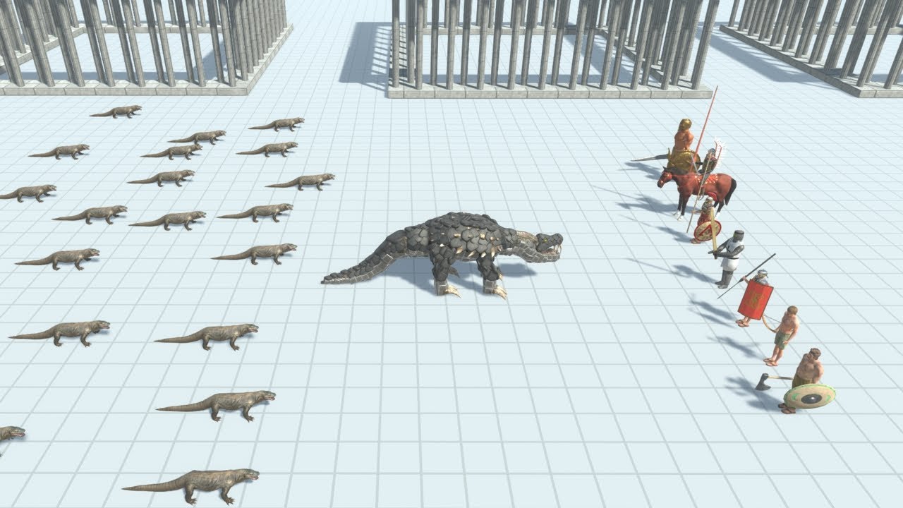 KOMODO DRAGON Boss and Komodo Dragon Army vs ALL TEAMS ARBS Animal Revolt Battle Simulator