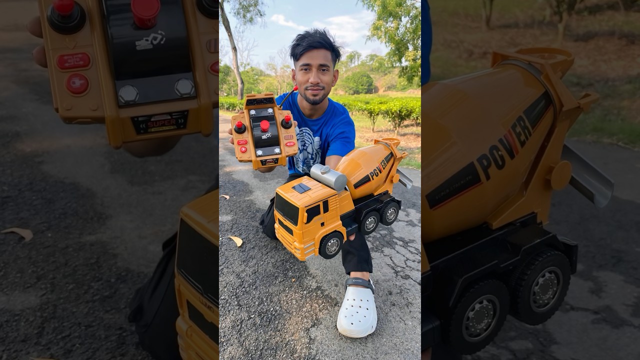 Big Size RC Cement Mixer Truck Unboxing 🔥