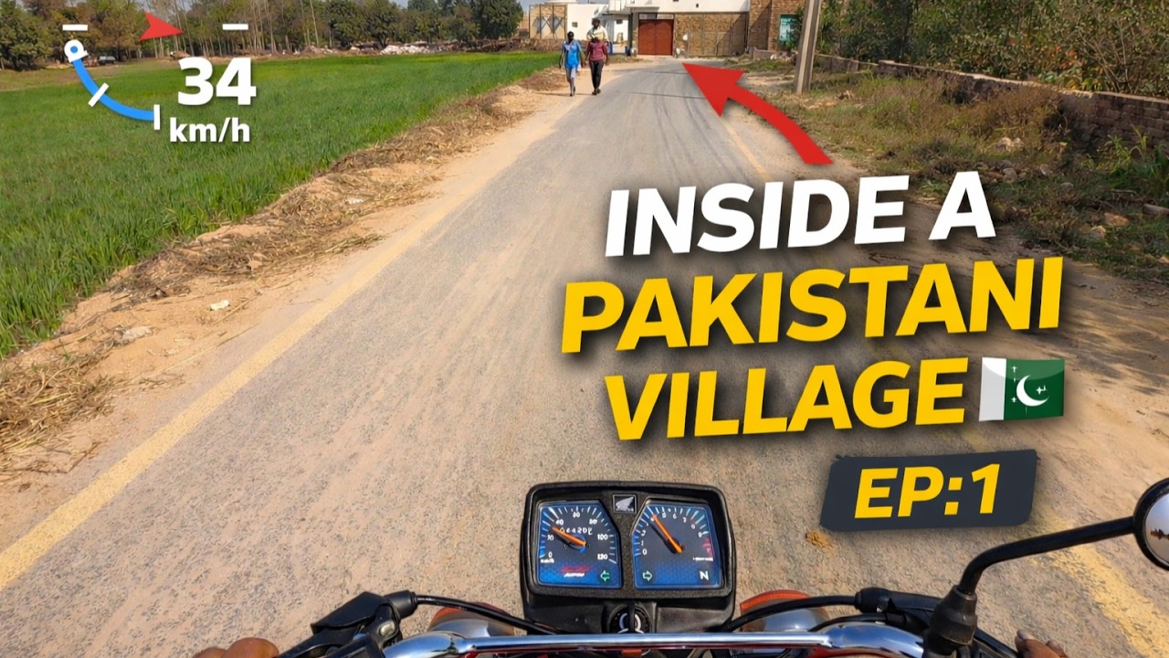 Going to a Rural Village in Pakistan | CG125 POV MotoVlog | EP 1