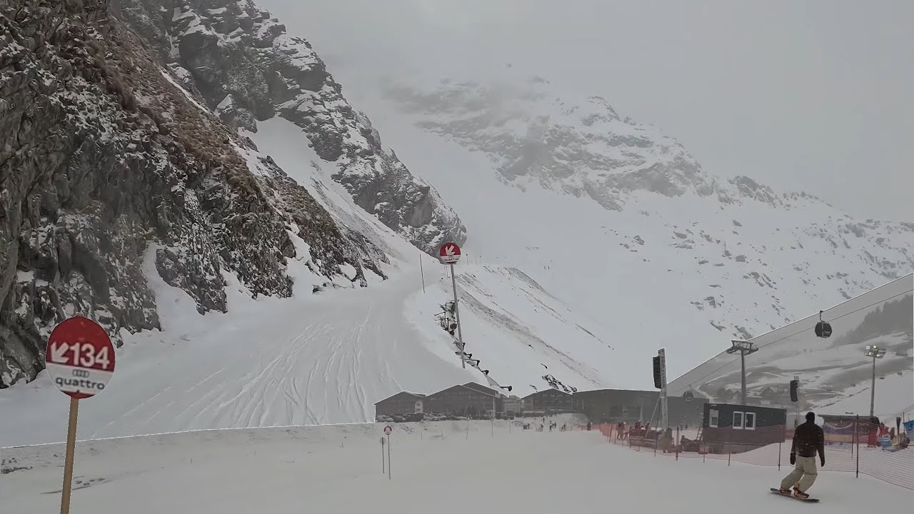 Ski Arlberg Zürs Austria (Österreich) Trittkopf + Übungshang POV Ride - Ski Noob