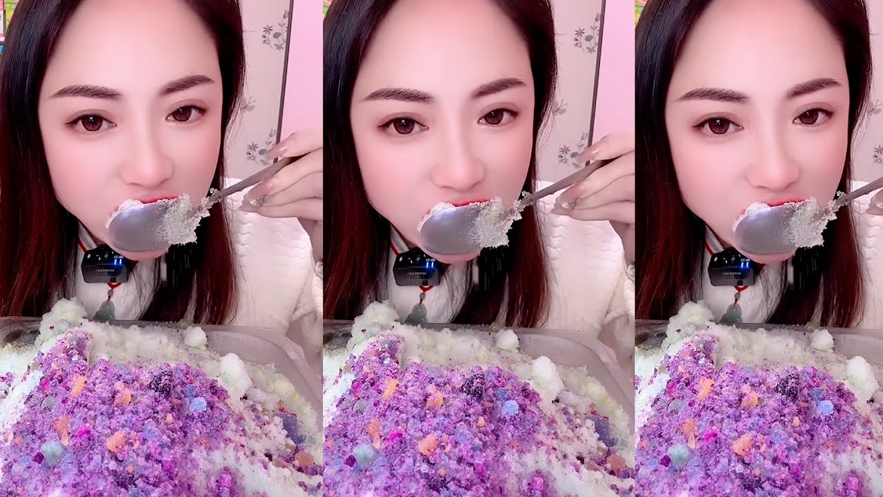 Ajing / ASMR ICE EATING / ASMR MUKBANG ICE EATING SOUNDS FROM THE FROZEN WATER