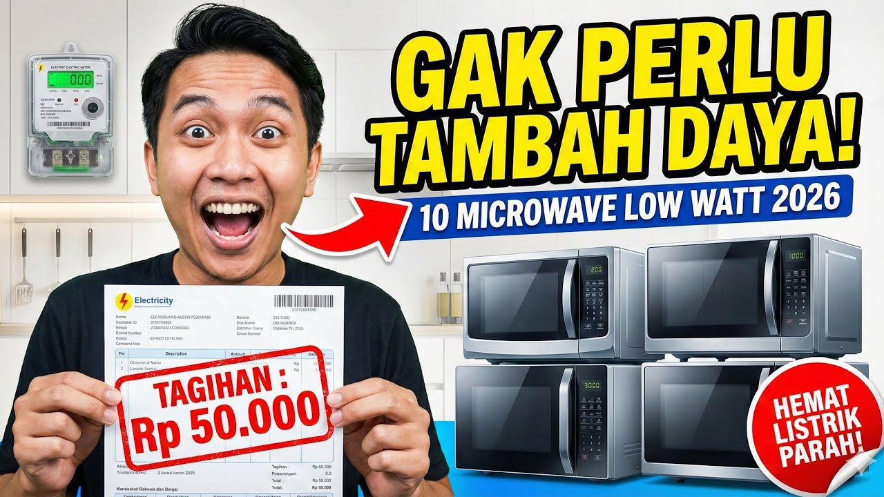 INI 10 MICROWAVE LOW WATT PALING HEMAT LISTRIK DI TAHUN 2026, GAK PERLU TAMBAH DAYA!