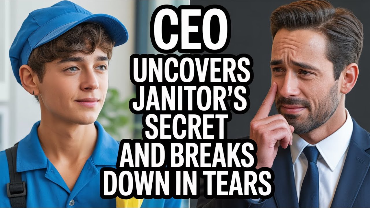 Revealed: Heartwarming Encounter of a Billionaire CEO Discovering His Janitor’s Touching Secret—...