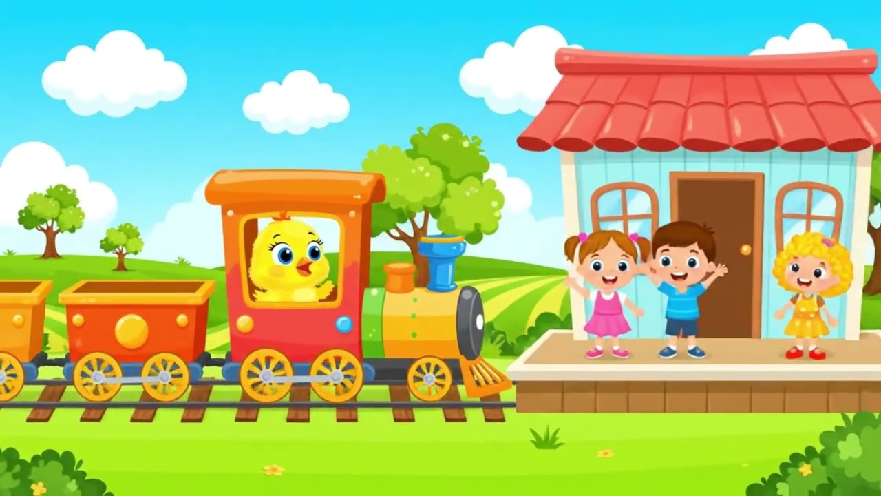 o pintinho piu no trem ‐ Feito com o Clipchamp