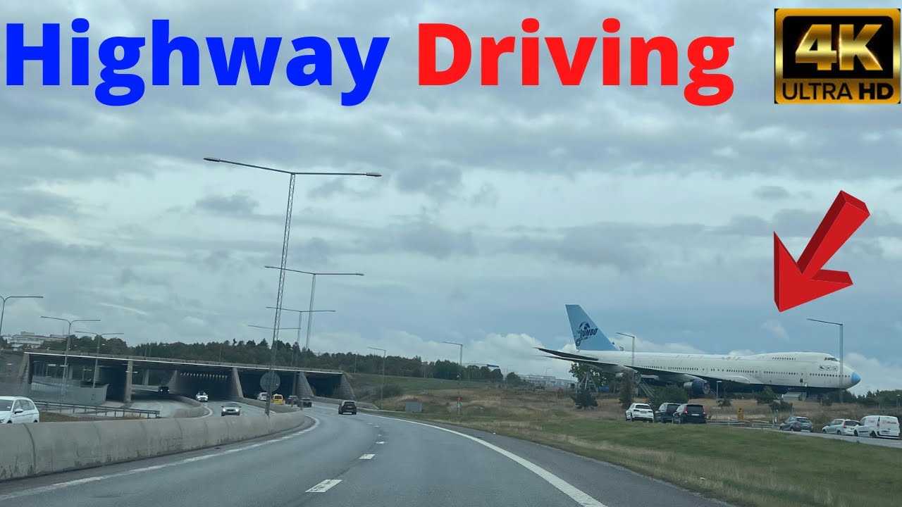 Highway Driving 4k|Stockholm To Arlanda International Airport|