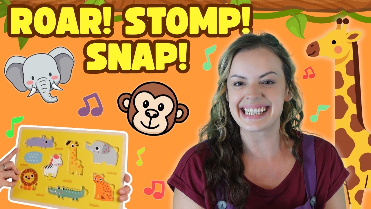 Baby Learning Safari Animals 🦁 Learn to Talk, First Words & Sounds with Miss Katie