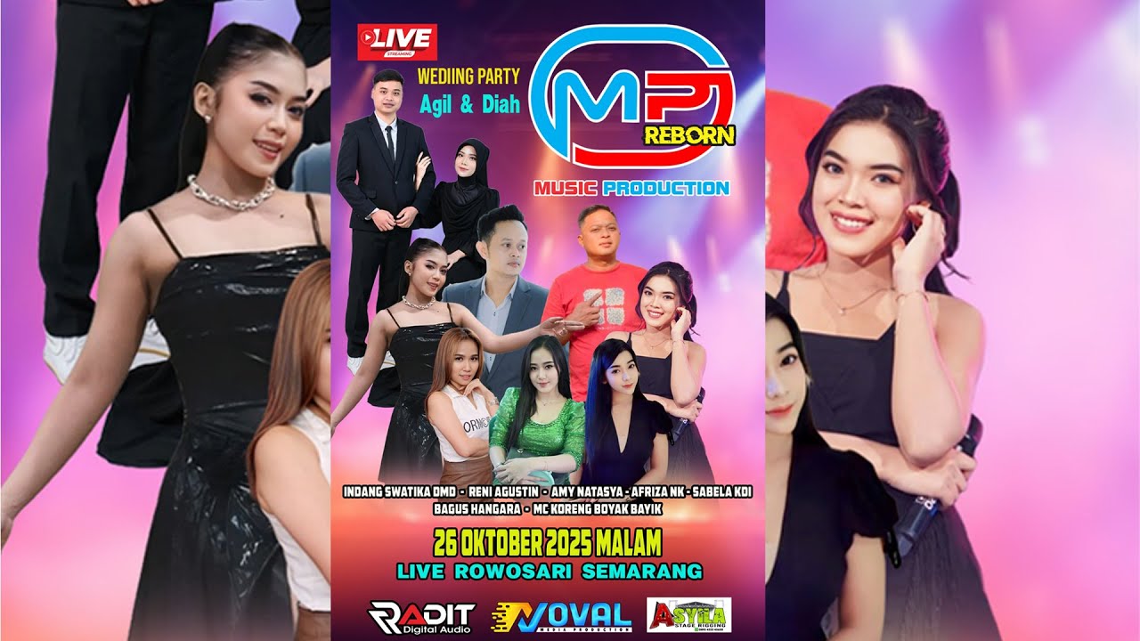 LIVE STREAMING MP REBORN - WEDDING PARTY AGIL & DIAH - ROWOSARI TAMPIREJO TEMBALANG SEMARANG
