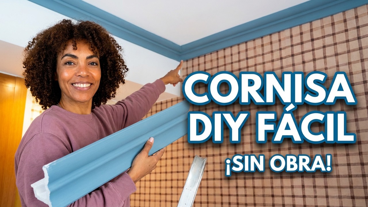 ¿Cómo colocar una cornisa de poliestireno? 👩‍🔧👨‍🔧 ¡DIY Fácil y paso a paso! 🏘️
