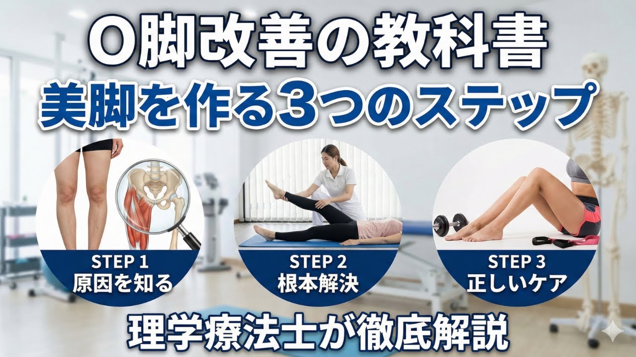 O脚改善の教科書〜美脚を作る3つのステップ〜理学療法士監修