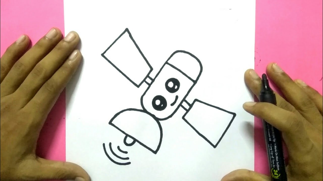 HOW TO DRAW A SATELLITE | EASY SATELLITE DRAWING FOR KIDS
