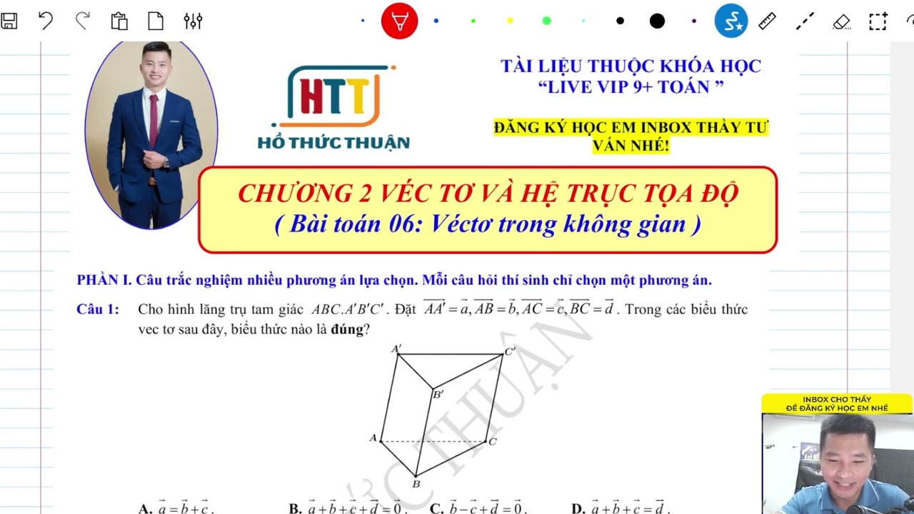 [ LUYỆN ĐỀ THEO DẠNG]- Bài toán 06: Vectơ trong không gian