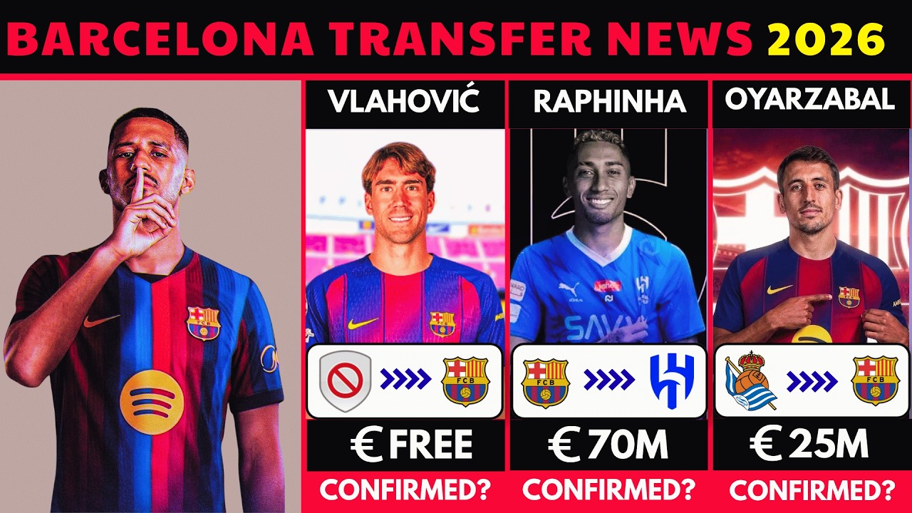 🚨 Latest Barcelona Transfer News Summer 2026 🔥 | Saliba, Oyarzabal, Raphinha & More
