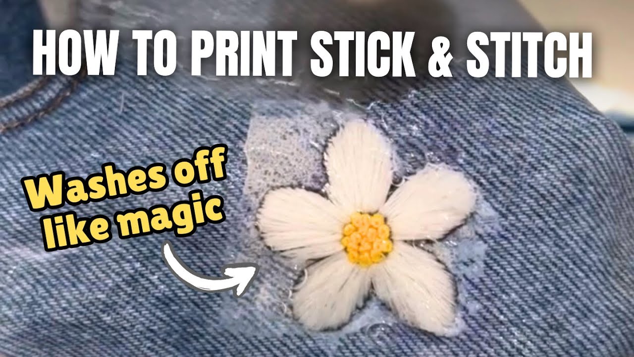How to Print on Sulky Water Soluble Stabilizer | Embroidery Stick and Stitch Tutorial