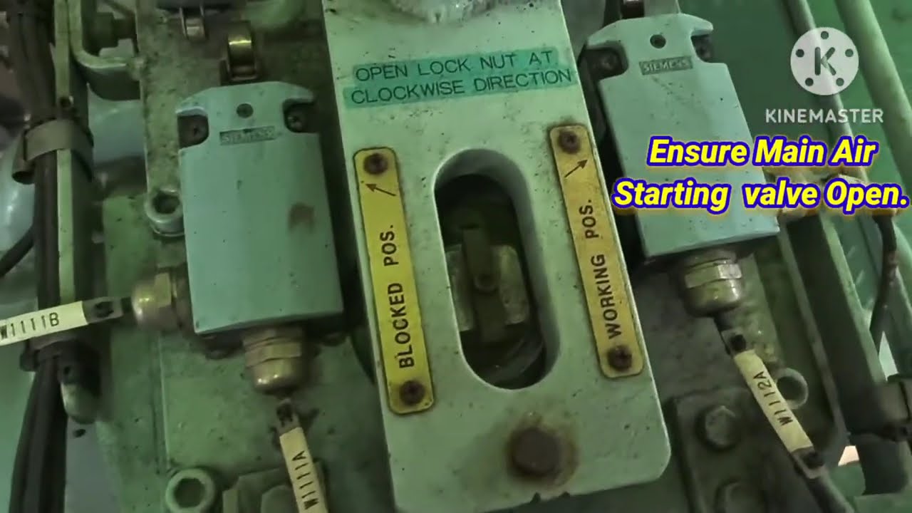 Starting Procedures for ME Engine ( MAN B & W 6S60ME-C 8.2)